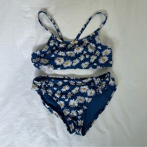 GAP Kids Blue Daisy Floral Bikini Set